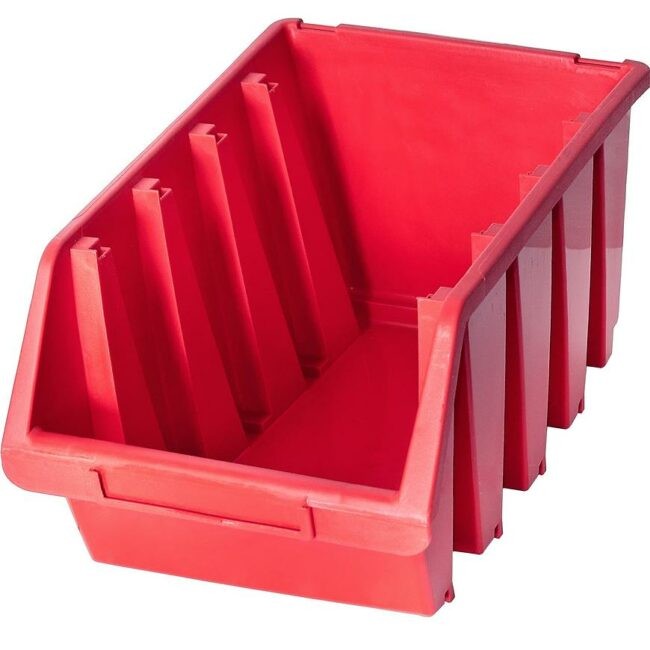 Zásobník plastový Ergobox 4 červený