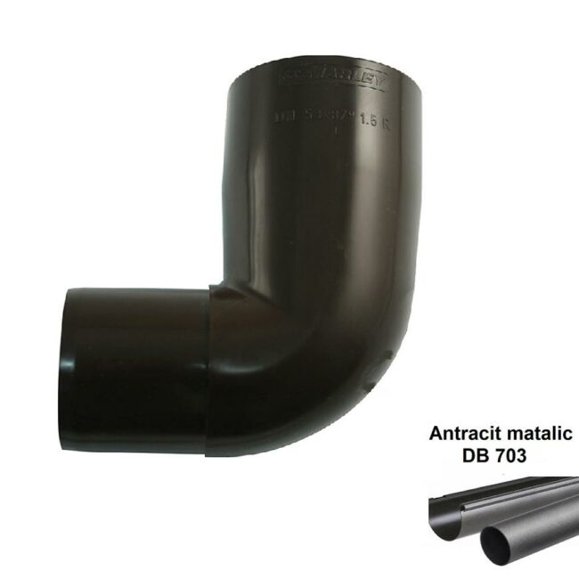 Koleno svodu antracit-metalic 105 mm/45