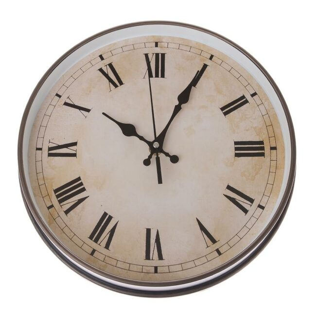 Plastové nástěnné hodiny PLO023 31x31x4.7 cm