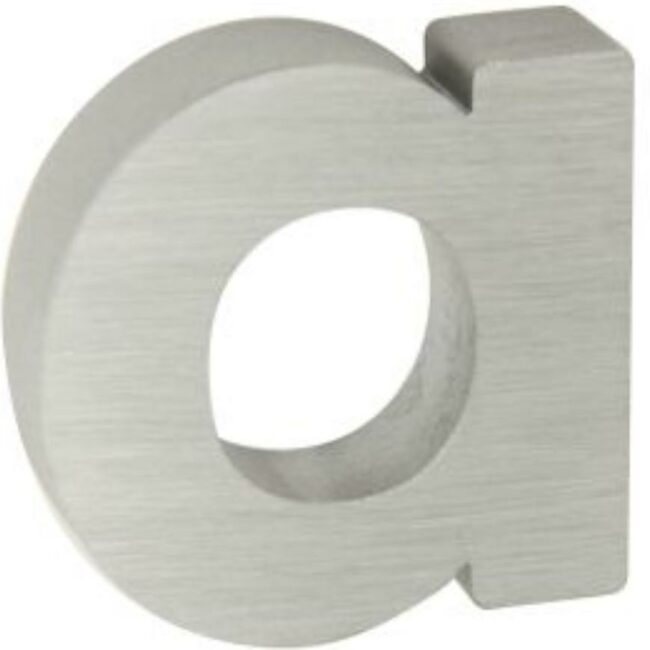 Hliníkové číslo 3D Stříbrná matná 7 RN.100LV