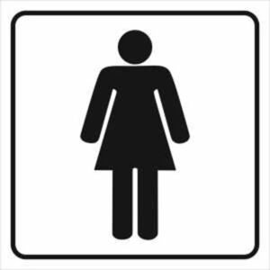 Fólie inverzní/transparentní – WC ženy