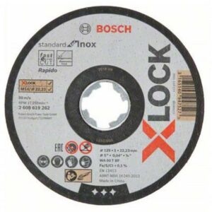 Řezné kotouče X-LOCK Inox 125x1x22