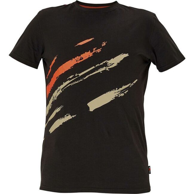 Tričko MAAS černá/oranžová M