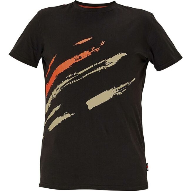 Tričko MAAS černá/oranžová XL