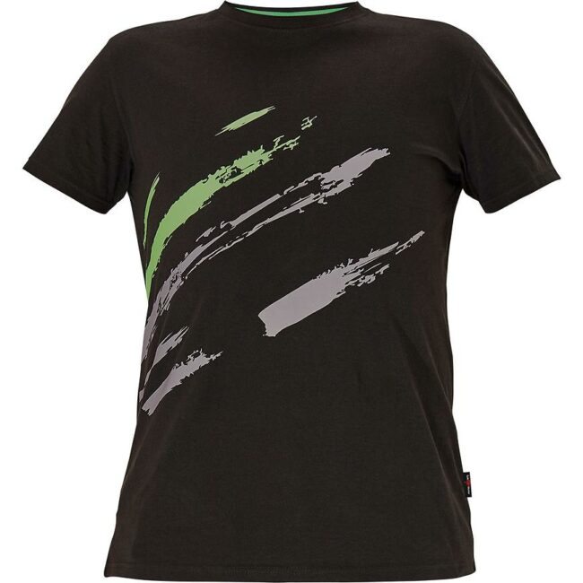 Tričko MAAS černá/zelená XL