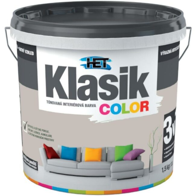 Het Klasik Color 0147 šedý 1