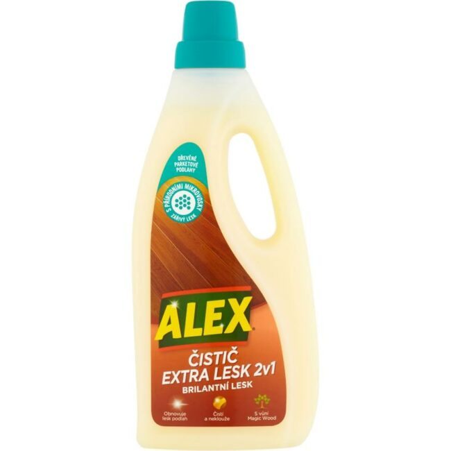Čistič ALEX extra lesk 2v1 750 ml