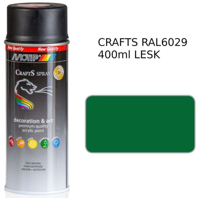 Sprej Crafts zelená RAL6029 400ml